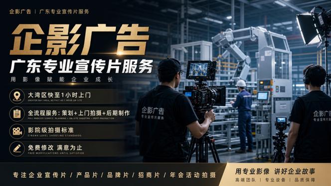 十二年专注工厂影视摄制，大湾区两千余家制造企业的信赖之选——企影广告